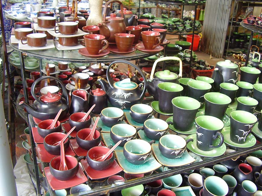 Ceramic products at Bat Trang village