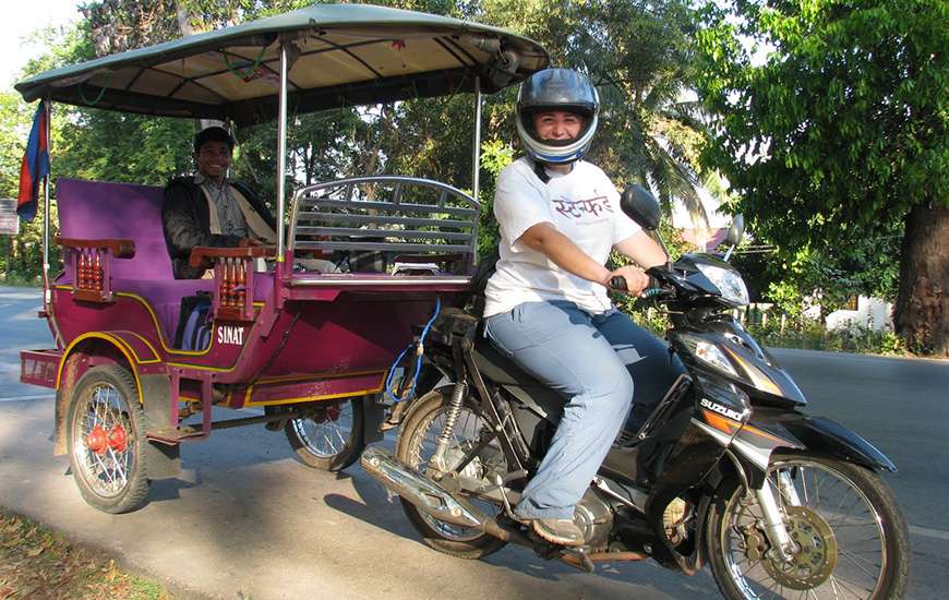 Remork-moto in Cambodia