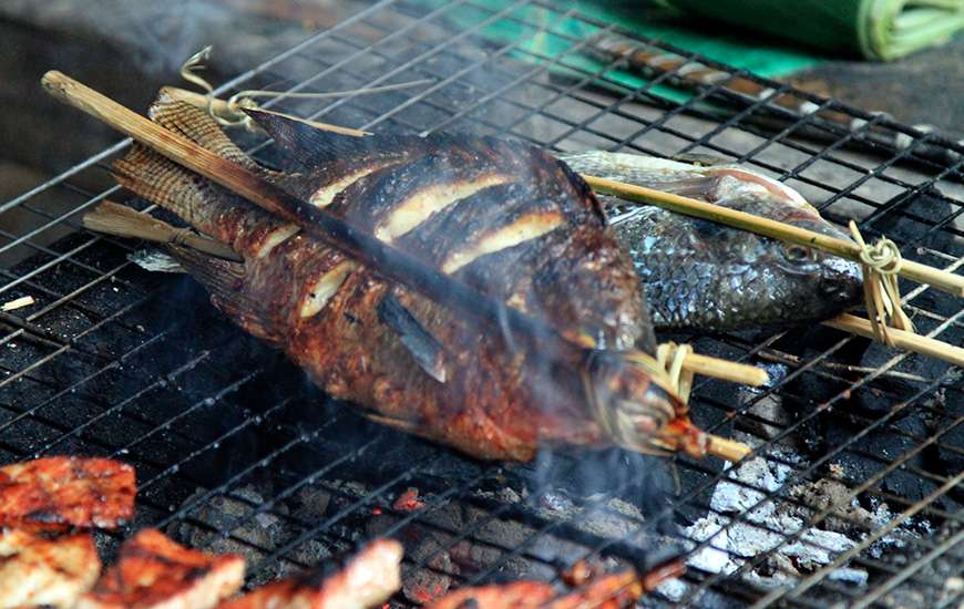  grilled Mekong fish