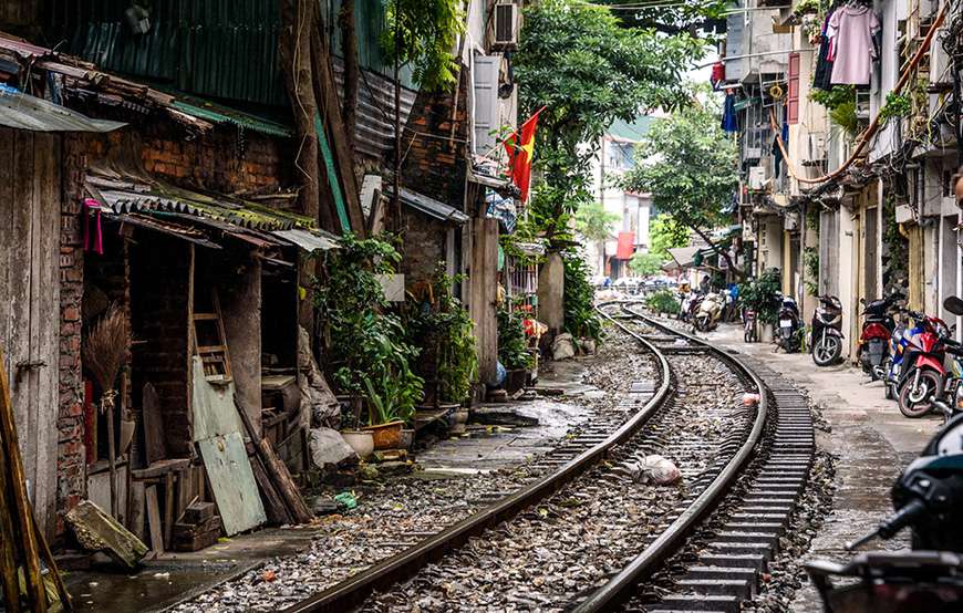 Railway village in Hanoi
