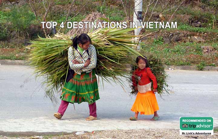 Top 4 destinations in Vietnam