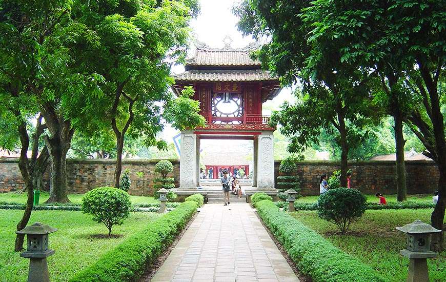 Temple de la littéretured'Hanoi, visite de la capitale du Viet Nam, visite d'Ha Noi