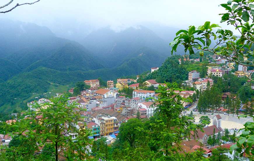 One of the viewpoints at Sapa town