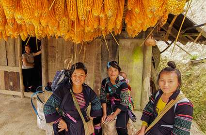 A-trio-of-Hmong-ladies-in-the-village