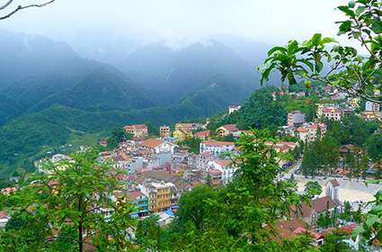 One of the viewpoints at Sapa town