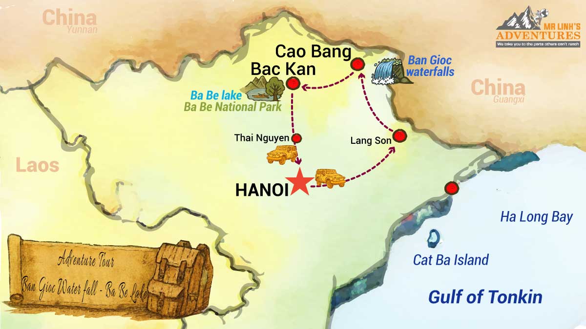 Cascade Ban Gioc et Lac Ba Be - 3 jours 2 nuits