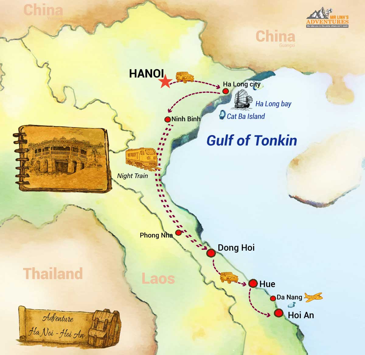 De Hanoï à Hoi An - 7 jours