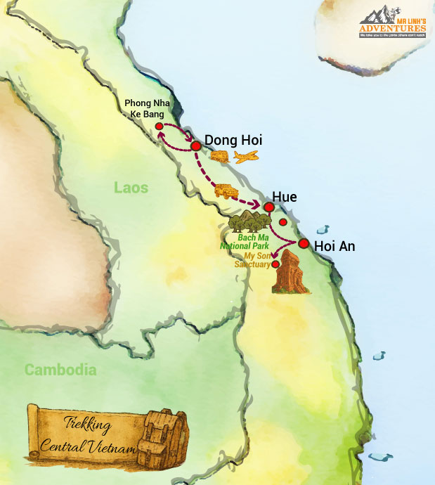 Central Vietnam Adventure Trekking 7 days 6 nights