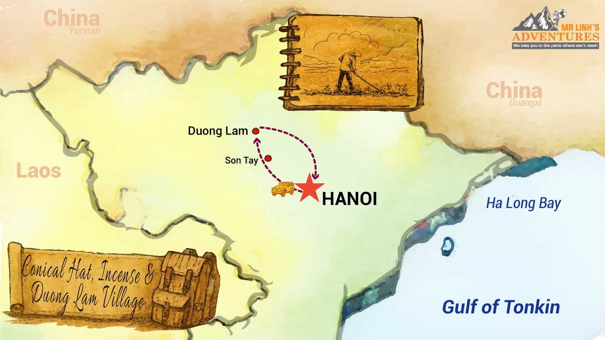 Conical Hat, Incense & Duong Lam Village Day Tour