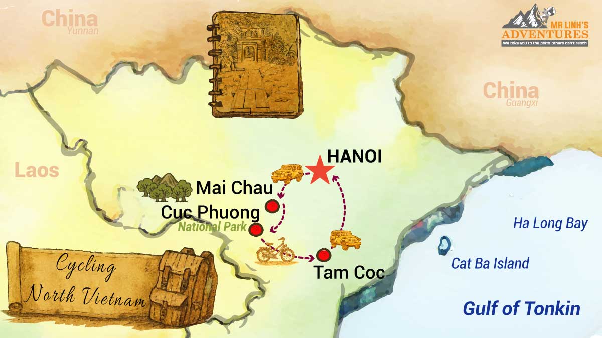 Nord du Vietnam à vélo - 4 jours 3 nuits