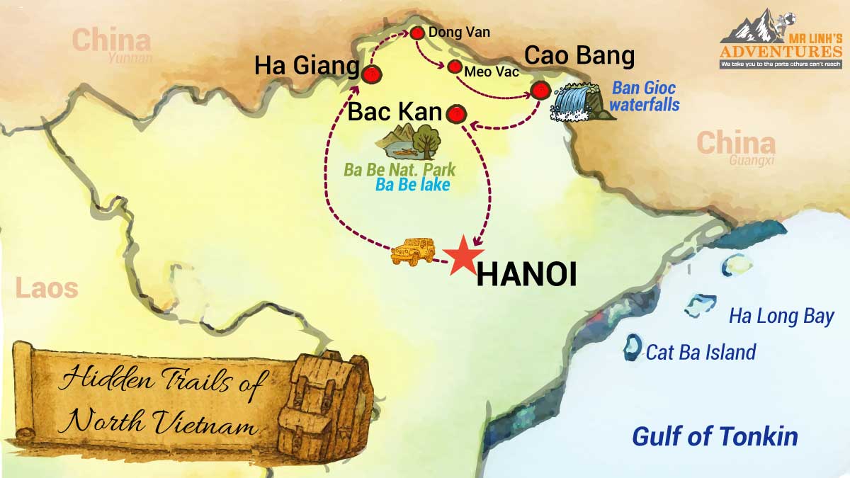 Hidden Trails of North Vietnam 6 days 5 nights