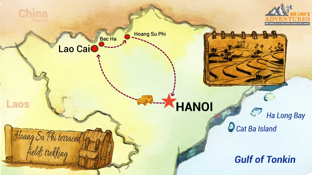 Hoang Su Phi Terraced Fields Hiking 4 days 3 nights