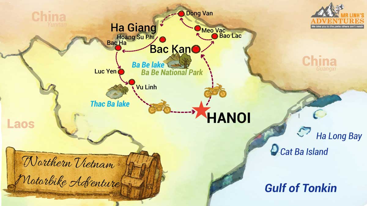 Northern Vietnam’s  Off-Road Ridge Trails 12 Days 11 Nights