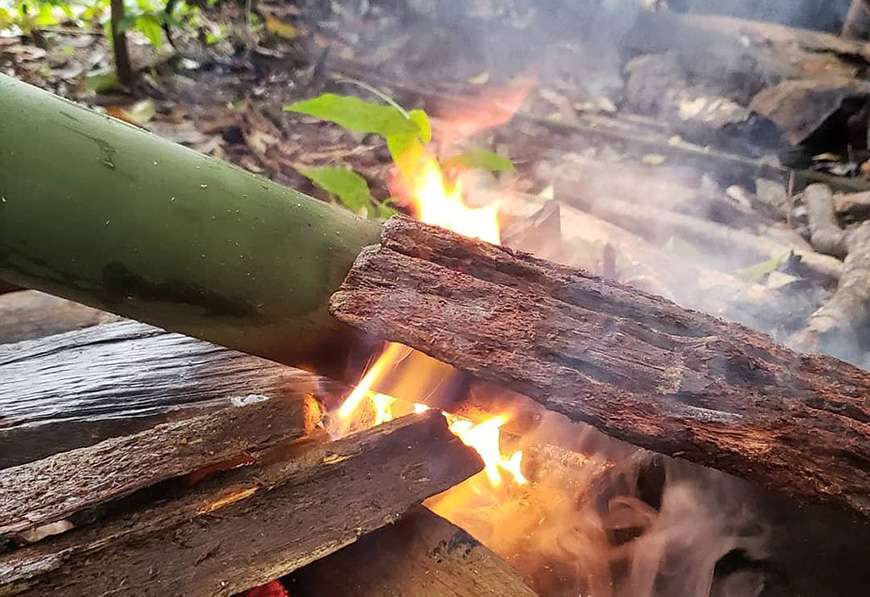 fish steamed in bamboo Ratanakiri Province