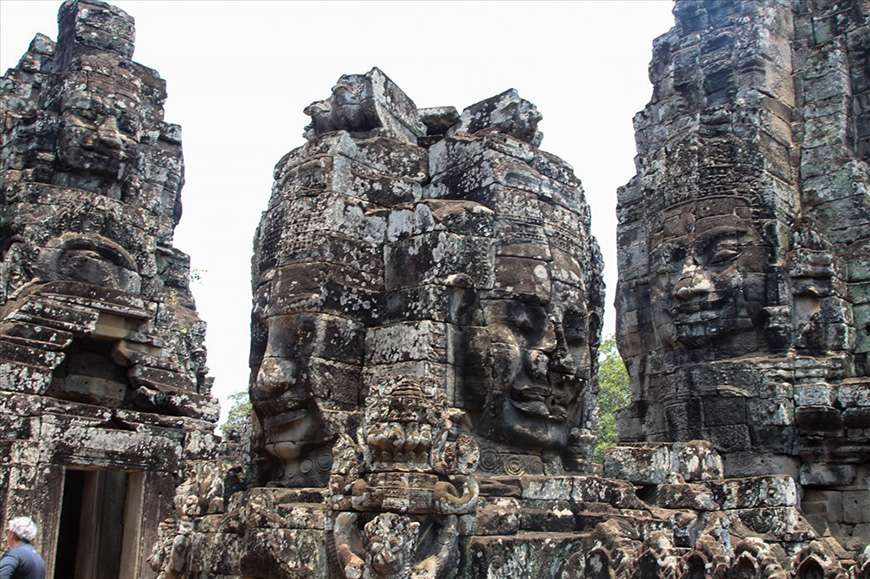 Four statues of Angkor Thom