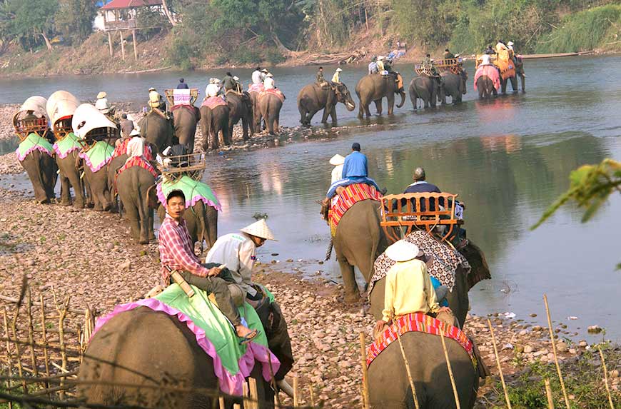  Elephant festival is held in Sainyabuli