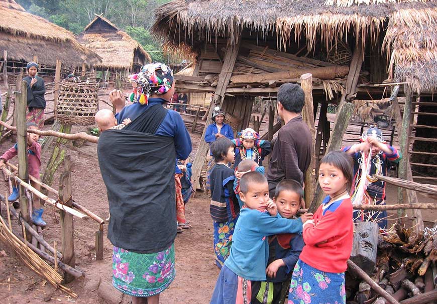 Hmong villages Laos