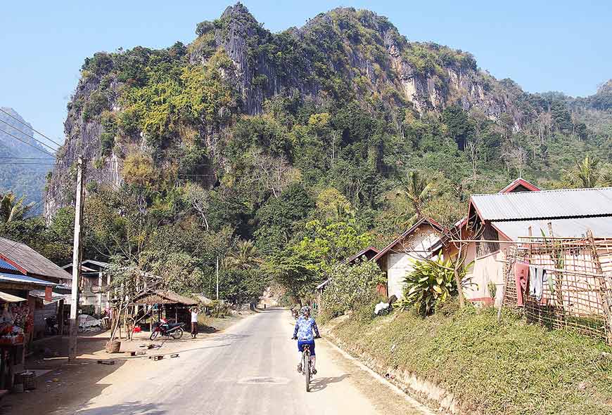 mountain biking Nong Khiaw