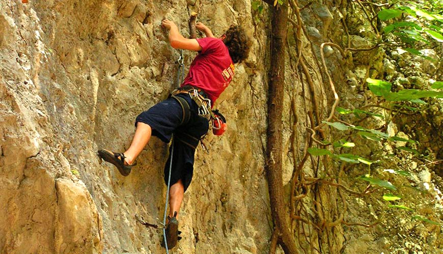 rock climbing