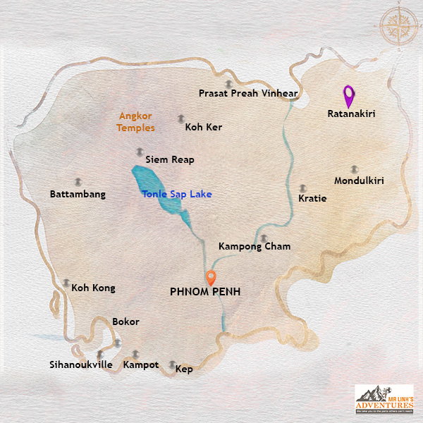 Location of Ratanakiri Province map_ratanakiri