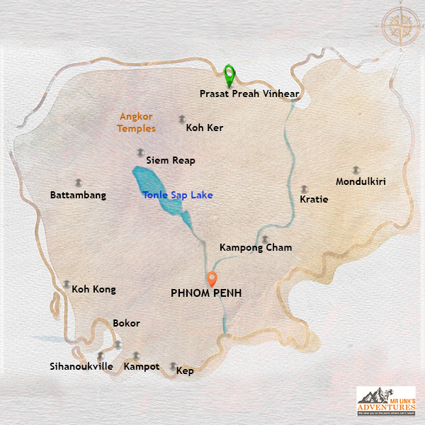 Location of Preah Vihear map_preah-vihear
