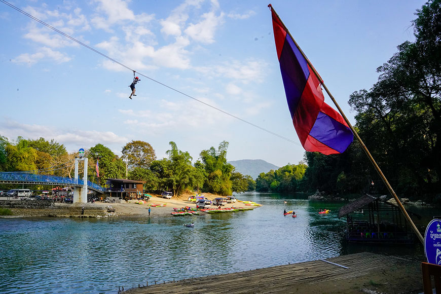 ziplining