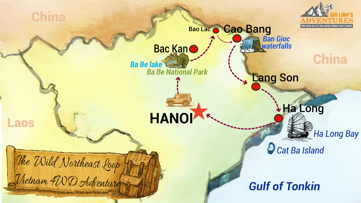 Northeast Vietnam 4WD Adventure 8 Days 7 Nights