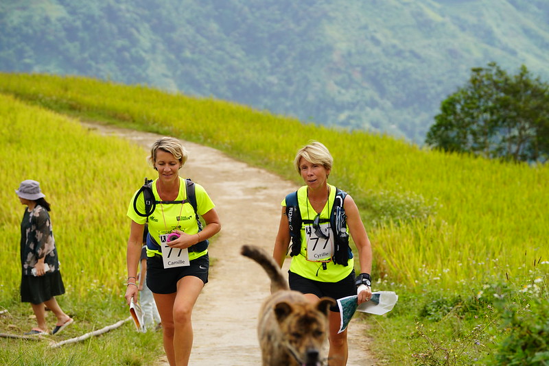 Trekking through Hoang Su Phi rice fields