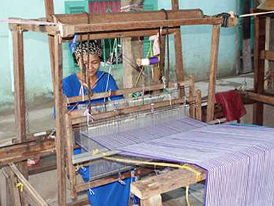 Cham weaving village