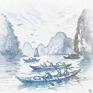 kayaking-sketch
