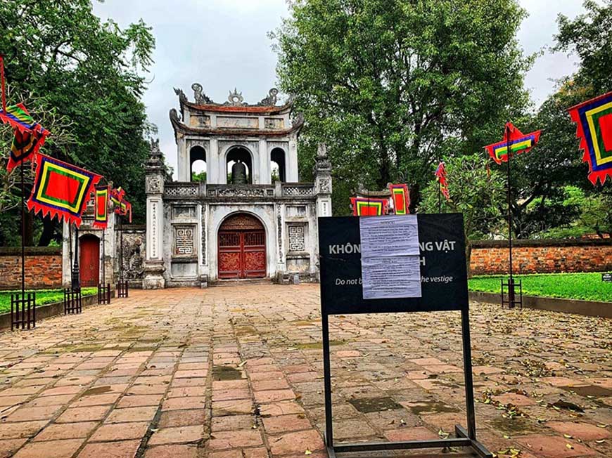 The temporary closure of Temple of Literature