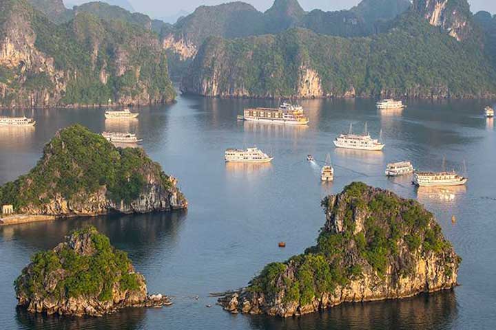 Halong Bay on north Vietnam