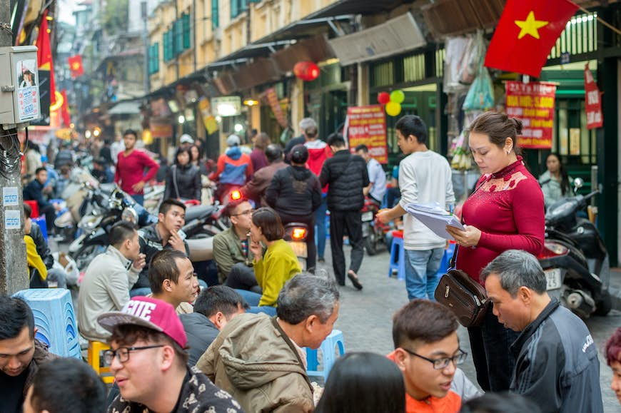 Hanoi's Old Quarter is best explored on a street food tour