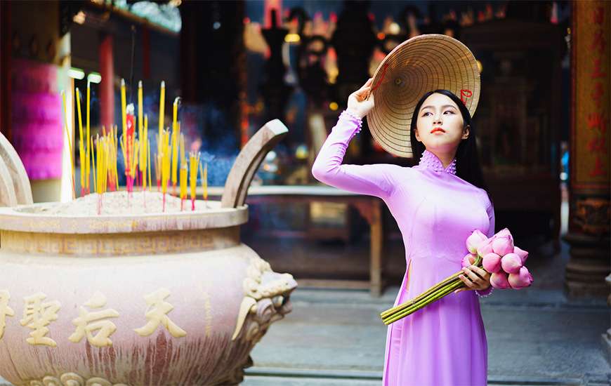 Buy Women Ao Dai Vietnamese Traditional Dress Online in India - Etsy