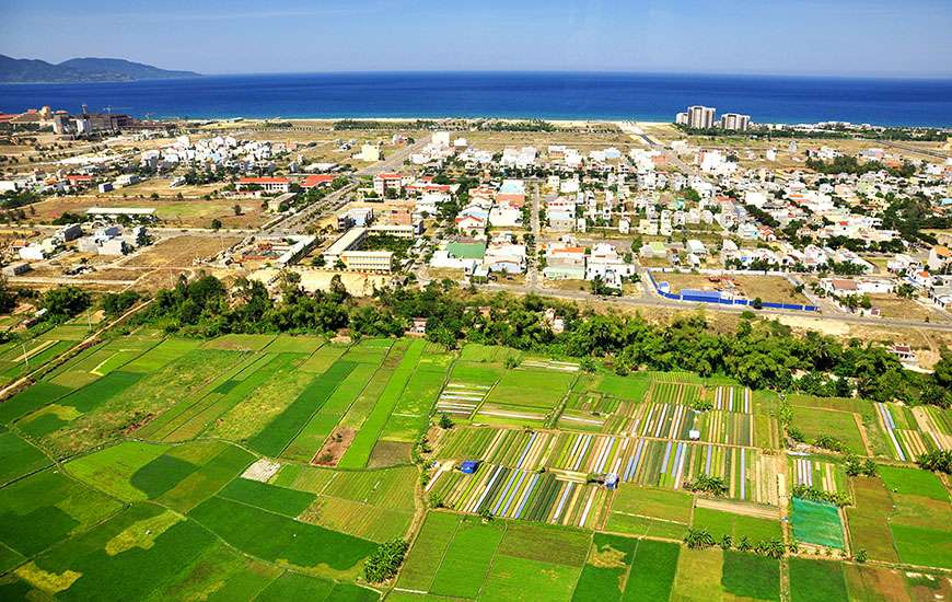  Da Nang city. A view from helicopter