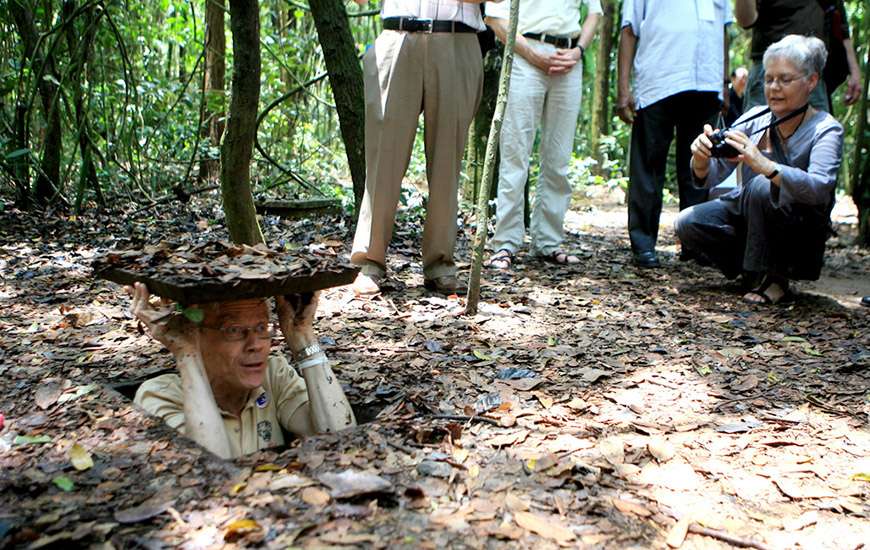 Cu Chi tunnel system, Sai Gon Vietnam