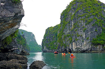 Beach and kayaking