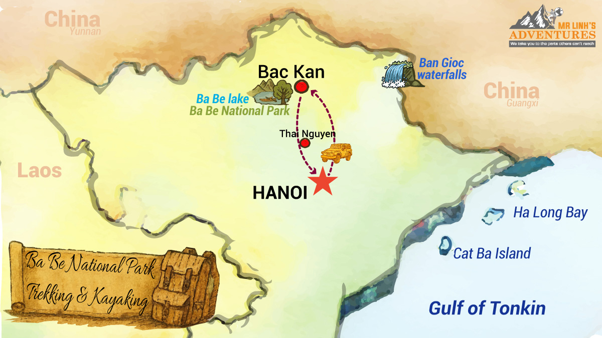 Randonnée au parc national de Ba Be - 3 jours