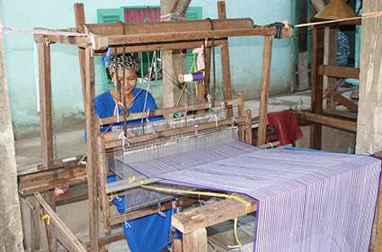 Cham weaving village