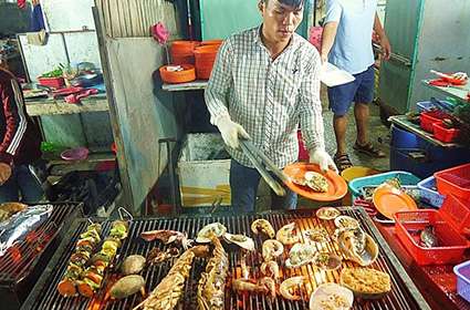 Seascape in Phu Quoc Island Market