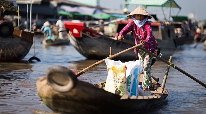 Cai Rang floating market,  Untouched Mekong delta 5 days 4 nights