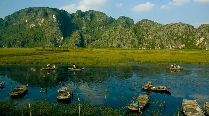 Van Long nature reserve,  Hanoi And Red River Delta 8 days 7 nights