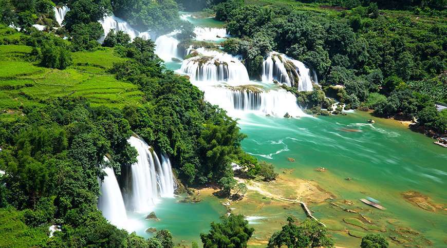 Ban Gioc waterfall,  Vietnam Summer idyll 21 days 20 nights